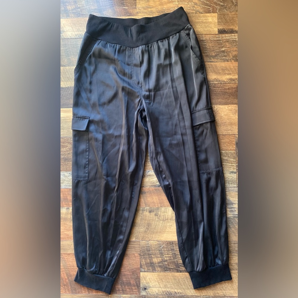 Vince Camuto Black Polyester Pants/Joggers Size Medium